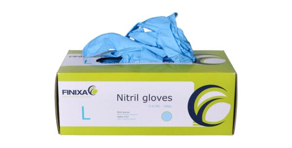 Finixa Jednorazové nitrilové rukavice modré veľkosť XL/10 100ks - Image 3