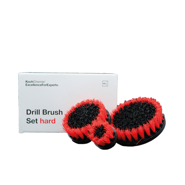 Koch Chemie Drill Brush Set hard -Set 3ks Tvrdých kefiek do AKU vŕtačky