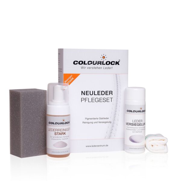 Colourlock Leather Care Kit Stark Cleaner and Shield - Sada na starostlivosť o kožu so silným znečistením
