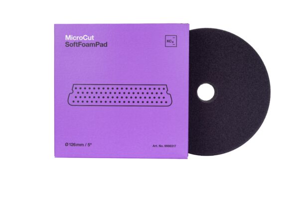 Koch Chemie Micro Cut Soft Foam Pad 126 x 25mm - Leštiaci kotúč fialový mäkký