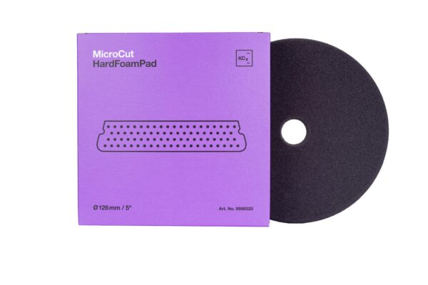 Koch Chemie Micro Cut Hard Foam Pad 126 x 25mm - Leštiaci kotúč fialový tvrdý