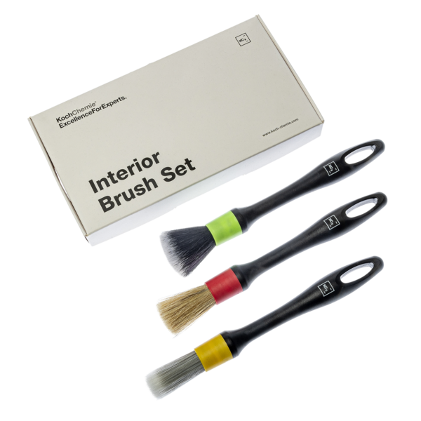 Koch Chemie Interior brush set - Detailingová sada 3 ks  štetcov pre čistenie interieru