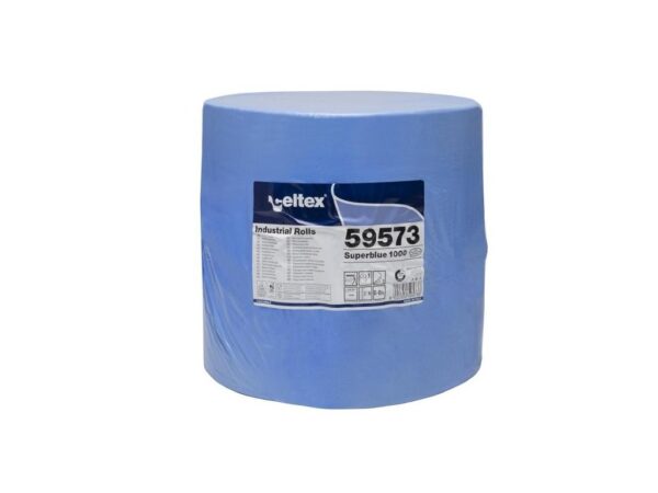 CELTEX SUPER BLUE - Priemyselná papierová rolka modrá; 1000 útržkov